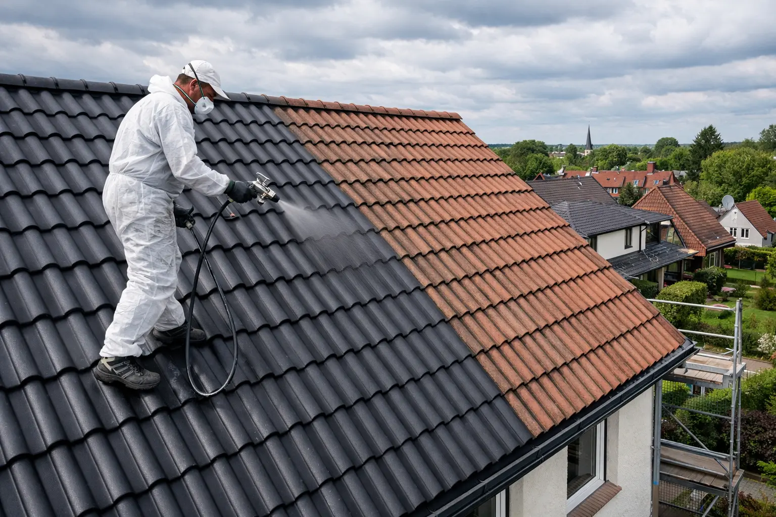 Dachbeschichtung bei Betonziegeln – wann sie besonders sinnvoll ist