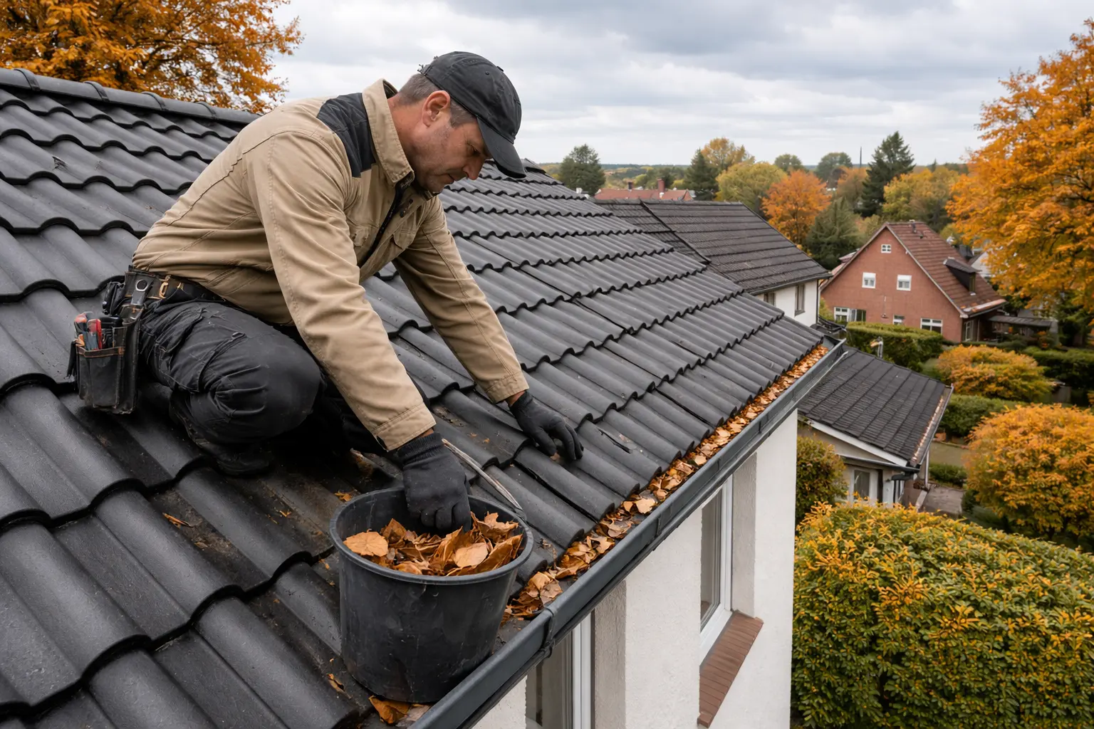 Dachrinnen, Anschlüsse, Ziegel – was bei der Dachpflege oft übersehen wird