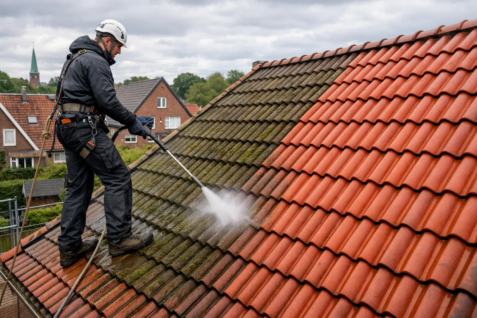 Professionelle Dachreinigung oder selbst reinigen? Ein realistischer Vergleich