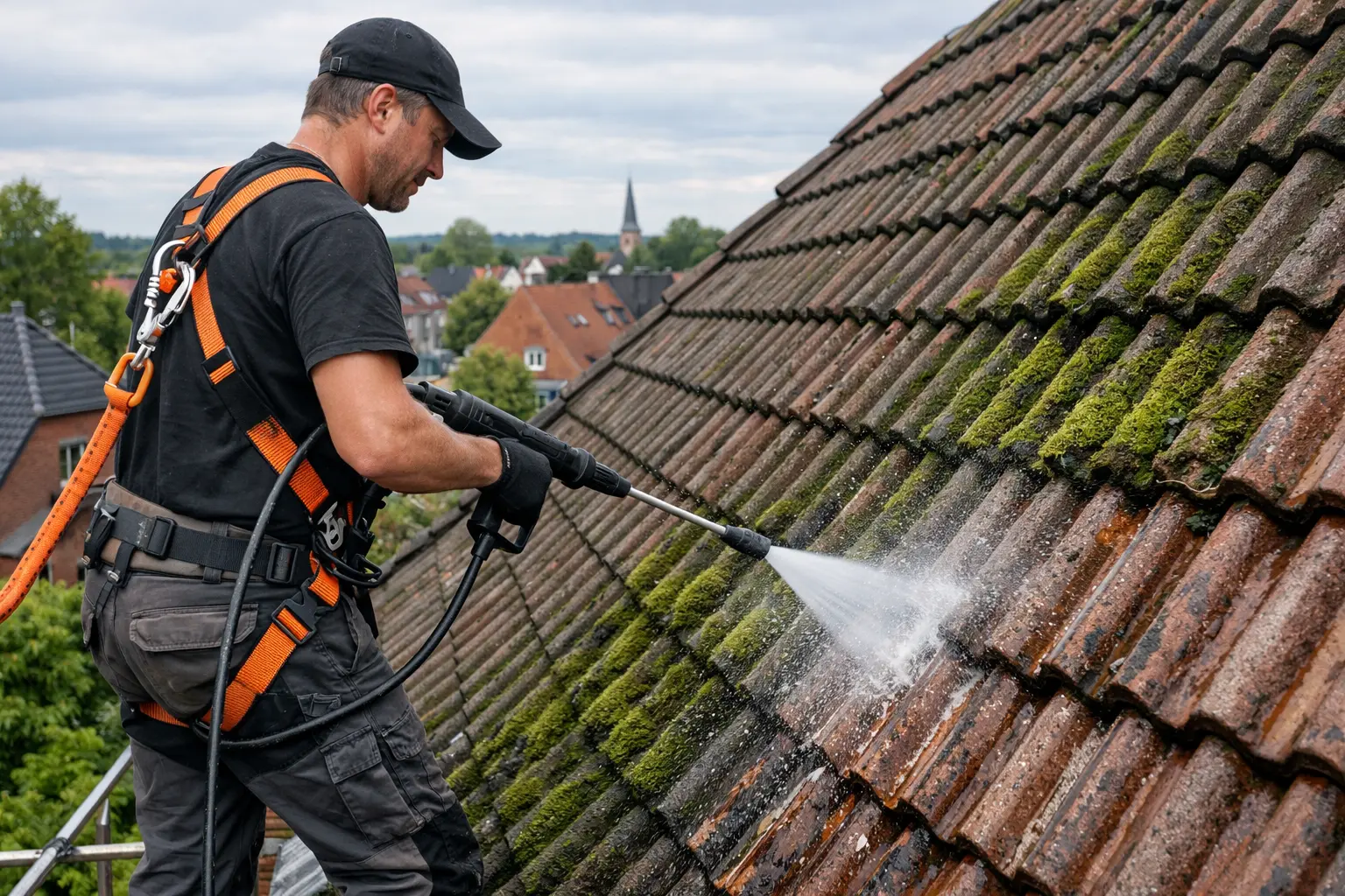 Dachreinigung bei älteren Häusern – worauf Eigentümer achten sollten
